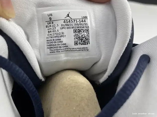 Rep LUCY 13 Powder Dark Blue Air Jordan 414571-144 0506